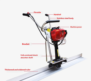 Beton zemin titreşimli şap cetvel yol yapımı benzin zemin yüzey bitirme seviye makinesi - Product Image 3