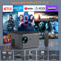 Vente flash - Projecteur intelligent HY350 - Android 11 - 4K - 1920*1080P - Projecteur portable HY350 - Mini projecteur LCD - En stock