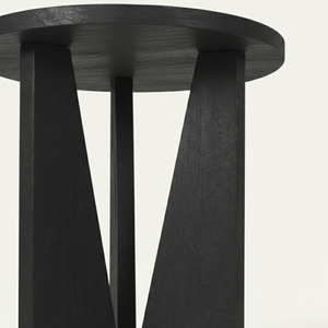 Table d'appoint ronde en teck Emma pour hôtel - Product Image 2