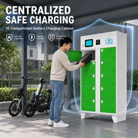 Station de recharge intelligente à 10 baies avec protection contre la surchauffe et gestion centralisée pour les parcs logistiques communautaires - Fabrication OEM en Chine