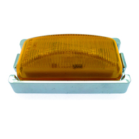 Feux latéraux LED rouges ambre clairs de 2,5 pouces pour ambulance, voiture de remorquage, feux latéraux LED pour camion, remorque, feux de remorque fins, 12v 24v
