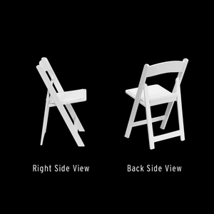 Sillas Plegables <span class=keywords><strong>para</strong></span> Bodas y <span class=keywords><strong>Eventos</strong></span>, Sillas Plegables Wimbledon Acolchadas <span class=keywords><strong>de</strong></span> Resina Blanca - Product Image 5
