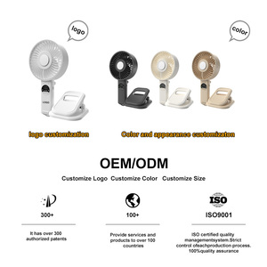 1200mAh Intelligent HD Digital Display <strong>Portable</strong> &amp; Wearable Mini Handheld <strong>Fan</strong> Mini <strong>Fan</strong> <strong>Portable</strong> Cooling Handy <strong>Fan</strong> - Product Image 5