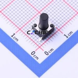 YTS-D003-3M Tactile Switch SMD-4P,6x6mm Switch Single Pole Single Throw Round Button 2.6N Vertical Mount - Product Image 1