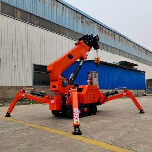 מנוף זחלילי מיני 2 טון, מנוף עכביש הידראולי עם זרוע טלסקופית, מנוף עכביש חשמלי במחיר זול - Product Image 2