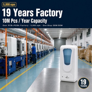 Distributeur automatique de savon mousse infrarouge sans contact en ABS, PP, PVC, grande capacité 1000 ml, nettoyant intelligent pour les mains - Product Image 1