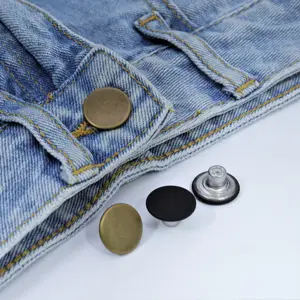 factory wholesale top quality metal Brand Logo Jean Button Combined Custom Designer Denim Buttons