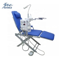 Fauteuil dentaire flexible Sinole, fauteuil dentaire portable, fauteuil dentaire pliable, configuration haut de gamme avec crachoir