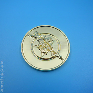 Pièce commémorative personnalisée en alliage de zinc, imitation or, gravée, objet de collection, cadeau promotionnel - Product Image 2