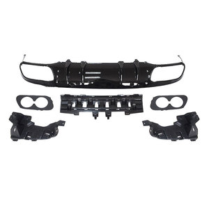 Diffuseur de style C43 pour <span class=keywords><strong>Mercedes</strong></span> <span class=keywords><strong>Benz</strong></span> Classe C W205 <span class=keywords><strong>Coupé</strong></span> 2 portes et berline, diffuseur arrière avec sorties d'échappement, 2015-2021 - Product Image 4
