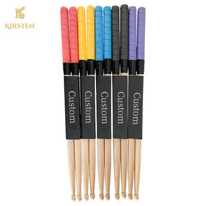 Baquetas de Madera de Arce Clásicas 5A, Duraderas, Profesionales, Personalizadas OEM, Antideslizantes y de Colores para Principiantes - Product Image 1