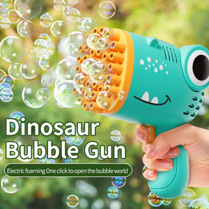 Pistola de Burbujas Manual de Dinosaurio con Cuarenta Agujeros, Juguete para Fiestas y Bodas al Aire Libre (Sin Líquido para Burbujas) - Product Image 2
