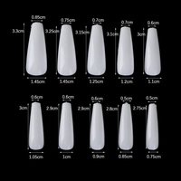 500 pièces/boîte presse sur ongles boîte paquet acrylique court marque privée gros ongles conseils presse