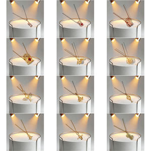 <span class=keywords><strong>Collier</strong></span> Cœur Circulaire Nœud Papillon <span class=keywords><strong>Lune</strong></span> en Argent Sterling 925 et Zircon, Bijou Éblouissant et Exquis pour Femme, Cadeau d'Anniversaire - Product Image 3