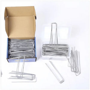 Clous et agrafes en acier galvanisé en forme de U pour gazon et pelouse, 15 cm, pour aménagement paysager - Product Image 6