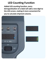 Détecteur d'étiquettes AM/RF portable EAS 8,2 MHz 58 kHz, désactivateur, lecteur de codes-barres, aimant, compteur son/lumière, en ABS haute résistance pour vêtements