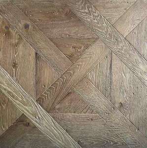 Parquet en <span class=keywords><strong>bois</strong></span> massif vintage, parquet en chêne vieilli pour salon/chambre à coucher, parquet de style rétro avec grain naturel - Product Image 1