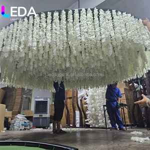 Fleurs artificielles LEDA en glycine suspendues, guirlandes de fleurs tombantes pour la décoration de plafond de mariage, fête ou événement - Product Image 4