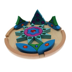 Usine de puzzles en <span class=keywords><strong>bois</strong></span> briques de <span class=keywords><strong>Mandala</strong></span> classiques jouets éducatifs Montessori en <span class=keywords><strong>bois</strong></span> - Product Image 2