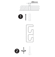 Accessoires d'éclairage : Clip de fixation de câble en plastique anti-tension pour lustre de plafond, support de cordon de lampe mural/sur surface simple