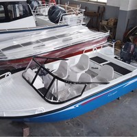 Perahu Patroli Penyelamatan Wisata Memancing Berbahan Aluminium Alloy Dilas dengan Motor 200HP Desain Kapal Pesiar Mewah Buatan Cina