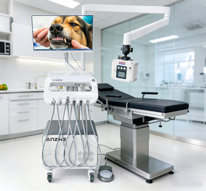 Carrito Dental Veterinario con Unidad de Rayos X, Máquina de Tratamiento Dental para Mascotas, Unidad Dental Móvil con Compresor de Aire para Clínica <span class=keywords><strong>Veterinaria</strong></span> - Product Image 3