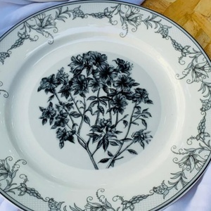 Venta al por Mayor con Descuento de Juego de Platos de Porcelana Clásica Blanca y Negra de Estilo Europeo - Product Image 5