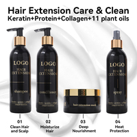 Shampooing et après-shampoing hydratants OEM aux protéines naturelles et sans silicone, à l'huile de macadamia du Maroc et à l'huile d'argan, pour perruques/extensions capillaires