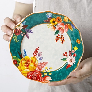 จานเซรามิกเคลือบเงาสำหรับตกแต่งโต๊ะอาหาร - Product Image 3