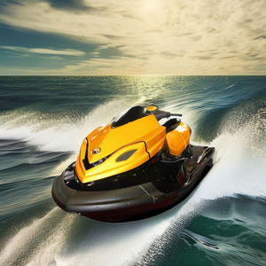 Hison Venta directa de fábrica 1400cc Cool Water Sports <span class=keywords><strong>Jet</strong></span> <span class=keywords><strong>Ski</strong></span> con motor de 4 tiempos <span class=keywords><strong>Segunda</strong></span> <span class=keywords><strong>mano</strong></span> Fibra de vidrio ATV Speed Boat - Product Image 2