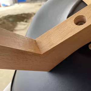 Modern Nordic Wooden Leg Hotel Table and <b>Chairs</b> Custom Color PP Plastic Cushion Seat <b>Tulip</b> Dining <b>Chair</b> - Product Image 4