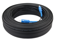 Cable de Fibra Óptica de Alta Calidad para Exteriores G657A1 de 100M 200m 300m con Conectores SC/UPC-SC/UPC