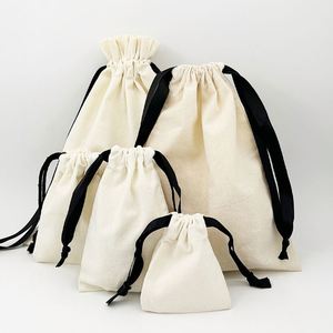 Sac à cordon en coton personnalisé de haute qualité avec motif lettres, sac anti-poussière de qualité supérieure - Product Image 6