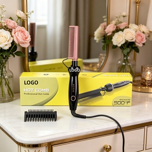 500 ° Peigne électrique avec chauffage rapide PTC - Chauffe en 60 secondes, 5 niveaux de contrôle de la température pour cheveux bouclés/<span class=keywords><strong>afro</strong></span>/caribéens - Product Image 5