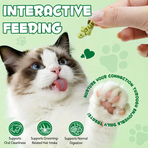 Oimmal 180g, Galletas <span class=keywords><strong>de</strong></span> Hierba Gatera Orgánica con Salmón, Mini Snacks para <span class=keywords><strong>Gatos</strong></span>, Cuidado Dental, Control <span class=keywords><strong>de</strong></span> <span class=keywords><strong>Bolas</strong></span> <span class=keywords><strong>de</strong></span> <span class=keywords><strong>Pelo</strong></span> - Product Image 5