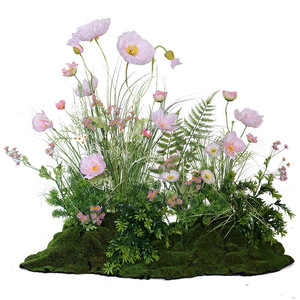 J-085 Planta <span class=keywords><strong>Artificial</strong></span> de Amapola de Seda de Alta Gama, Elegante, para Decoración del Hogar y Sala de Estar, Estilo Instagram, Juego Completo de Plantas Verdes en Maceta - Product Image 2