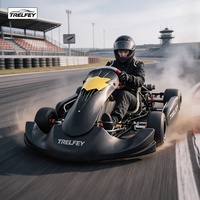Karting à essence pour adultes, piste de course, 225cc, 9,5 CV, frein à disque hydraulique puissant, pédale de karting, certifié CE, usage commercial intensif
