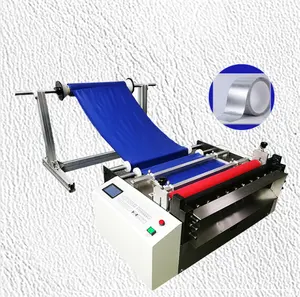 เครื่องตัดม้วนผ้าอัตโนมัติเครื่องตัดผ้าที่หลอมละลายขนาดใหญ่และขนาดเล็ก