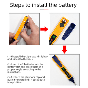 AC DC điện áp phân cực liên tục kiểm tra không tiếp xúc breakpoint phát hiện cảm ứng điện tử kiểm tra Bút 1 năm ABS vỏ 70V-250V - Product Image 6