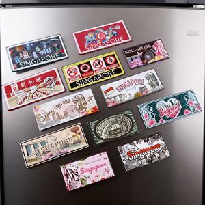 Imanes de Refrigerador de Metal y Hojalata al por Mayor, Diseños Personalizados, Imanes Decorativos Creativos de Aluminio para Refrigerador, Recuerdos Turísticos - Product Image 1