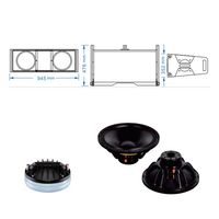 AM212 Enceinte Line Array Professionnelle Double 12 Pouces 1200W Haute Puissance à Aimant Néodyme pour Concerts en Extérieur