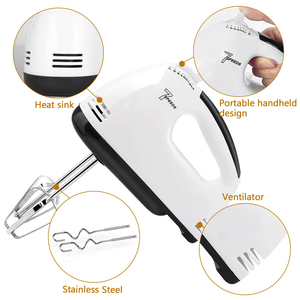 Appareils électroménagers de cuisine, batteur à main électrique, 5 vitesses, pour farine, pâte, gâteau, œufs, mixeur à main électrique, mélangeurs alimentaires portatifs - Product Image 2