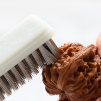 Brosse métallique en laiton 16,5 cm, manche en plastique multi-usage, outil de nettoyage polyvalent