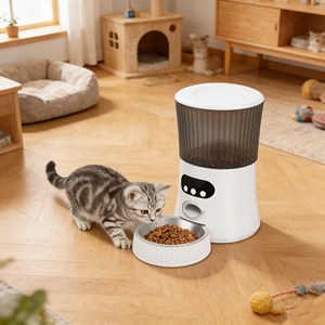 Distributeur de nourriture intelligent pour animaux de compagnie, directement de l'usine, durable, facile à nettoyer, gamelles et distributeurs pour animaux de compagnie - Product Image 1