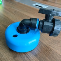 Bouchon combiné en PP bleu à surface lisse, diamètre de trou 3/4 pouce et 1 pouce, pour gaines et tuyaux en PVC, classe PN10/PN16