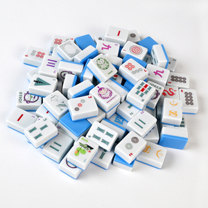 Mahjong Americano <span class=keywords><strong>de</strong></span> 30 mm, 160 Fichas <span class=keywords><strong>de</strong></span> Melamina con Temática <span class=keywords><strong>de</strong></span> Dibujos Animados, Personalizable, Suave, para Jugadores Caseros - Product Image 5