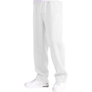 Custom High Quality Woolen Casual Gym <b>Stacked</b> <b>Joggers</b> Eco-friendly Plus Size Men's Mid Waist Baggy Sweatpants OEM Service - Product Image 6