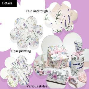 Custom <b>Tissue</b> <b>Paper</b> Packaging White <b>Colorful</b> Print Flower Pattern Gift Wrapping <b>Paper</b> Clothing <b>Tissue</b> <b>Paper</b> With Logo - Product Image 2