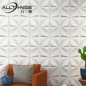 Painéis de parede 3d de pvc, materiais finais de decoração de parede, design simples