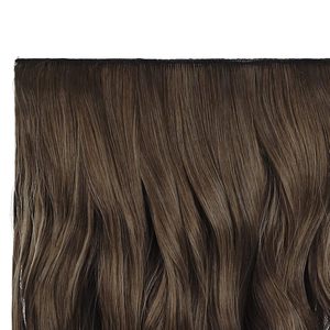 Extensions de cheveux humains bouclés à clipser, 20 pouces, 3/4 de tête, HE008, lot de 5 pièces, 40g, marron - Product Image 2